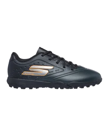 Pantofi cu logo pentru fotbal Razor 1.5 Jr, Negru stins/Portocaliu mandarina/Gri inchis