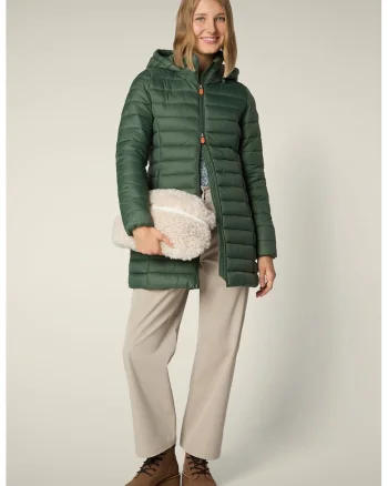 Geaca slim fit Carol, Verde