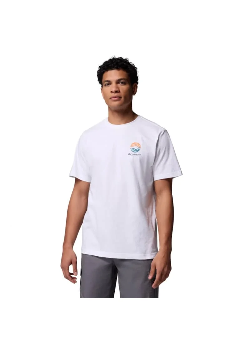 Tricou barbati,  Kettle River Outdoor Tee 2120411, Alb