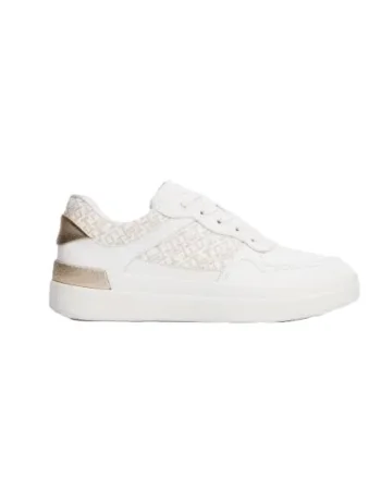 Pantofi sport din piele si piele ecologica Lux Court, Alb