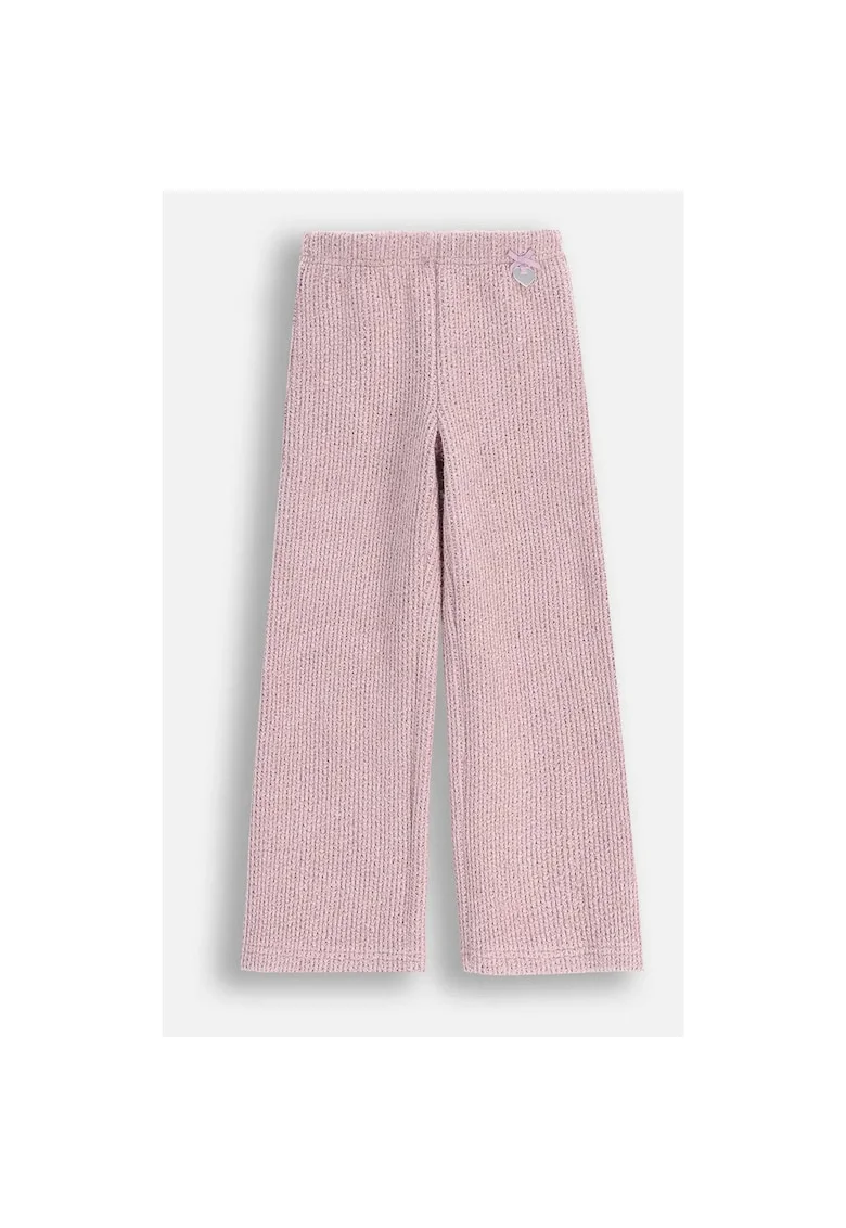Pantaloni tricotati cu croiala ampla,