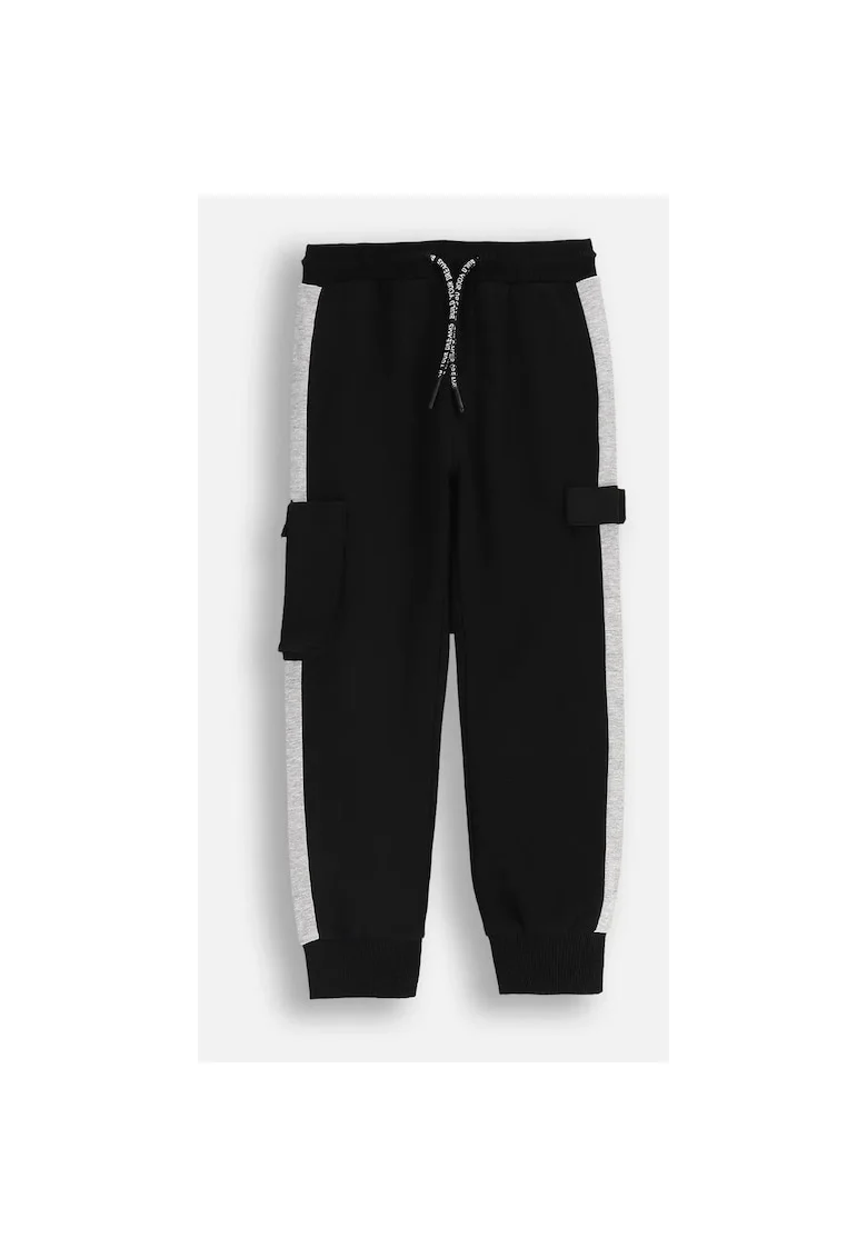 Pantaloni de trening cu benzi laterale contrastante,