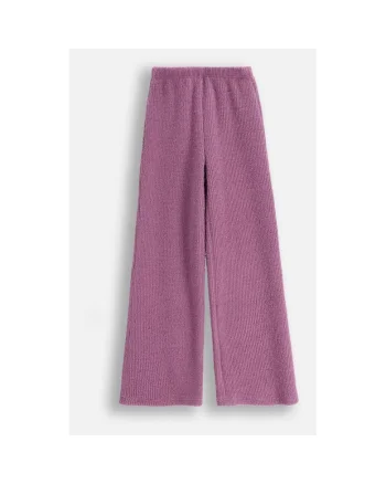 Pantaloni copii,  tricotati, slim fit, violet, pentru fete