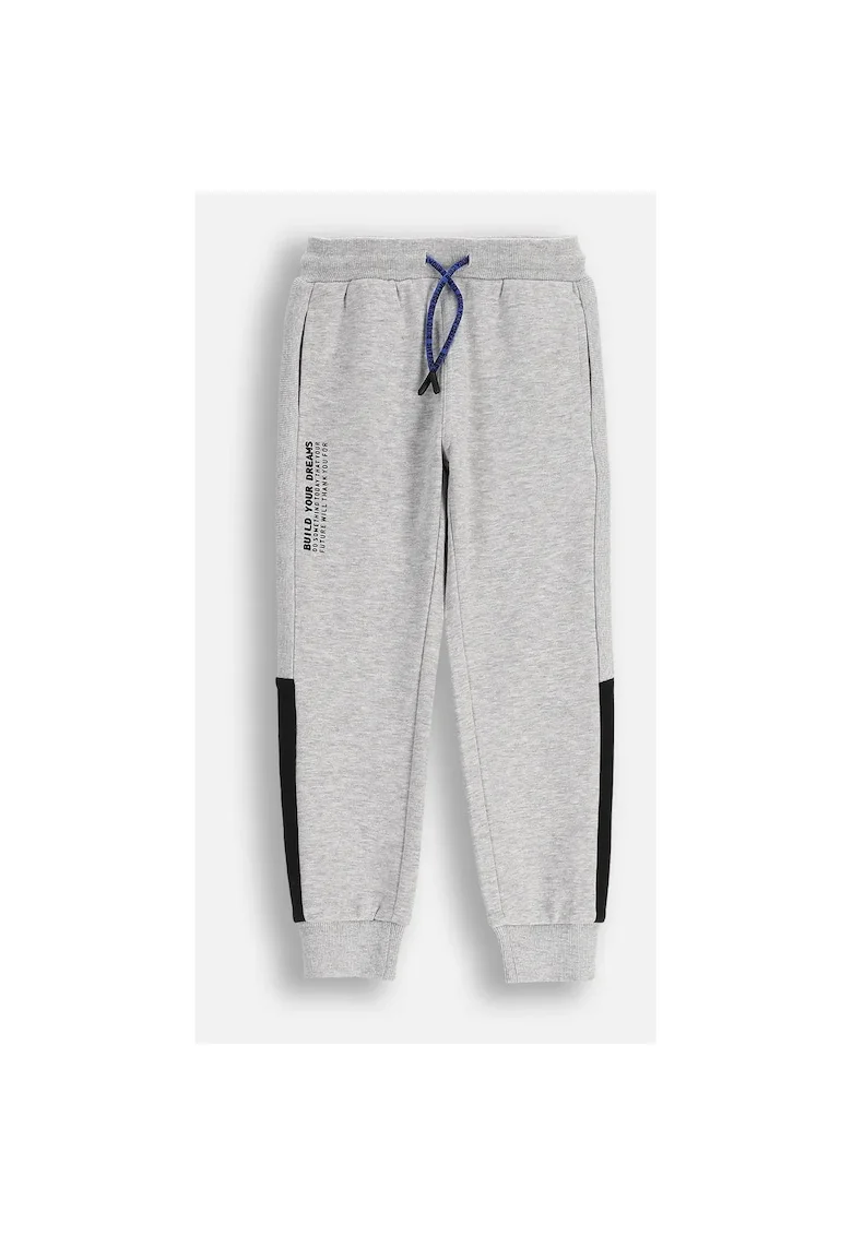 Pantaloni de trening uni cu talie ajustabila