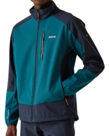 Jacheta softshell cu guler inalt
