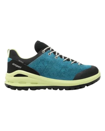 Pantofi sport pentru drumetie cu insertii de piele intoarsa,