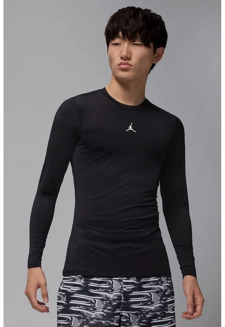 Bluza pentru baschet Compression, Alb/Negru
