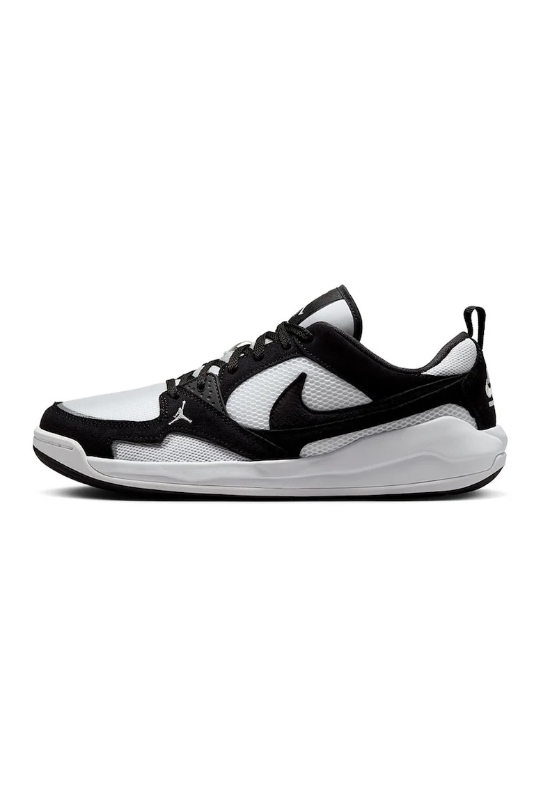 Pantofi Jordan CMFT Era din piele intoarsa pentru baschet, Alb/Negru