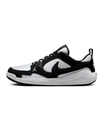 Pantofi Jordan CMFT Era din piele intoarsa pentru baschet, Alb/Negru