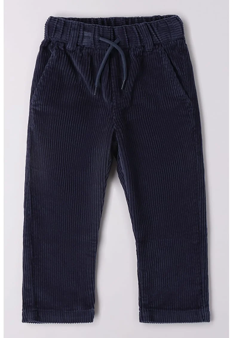 Pantaloni din reiat cu snur, Albastru ultramarin
