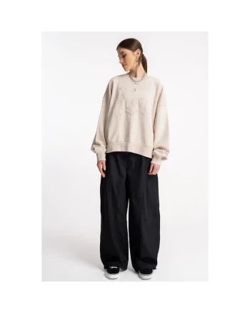 Pantaloni cu croiala ampla si buzunare oblice