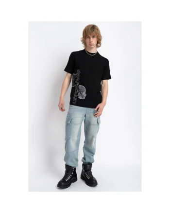 Blugi jogger cu buzunare aplicate,