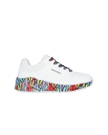 Pantofi sport  Uno Lite - Subtle Love, 314088L-WMLT Alb