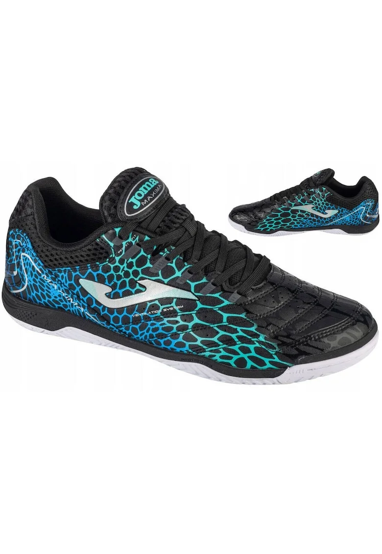 Pantofi sport  Maxima 2531, negru, sintetic, talpa non-marking, pentru sala de sport