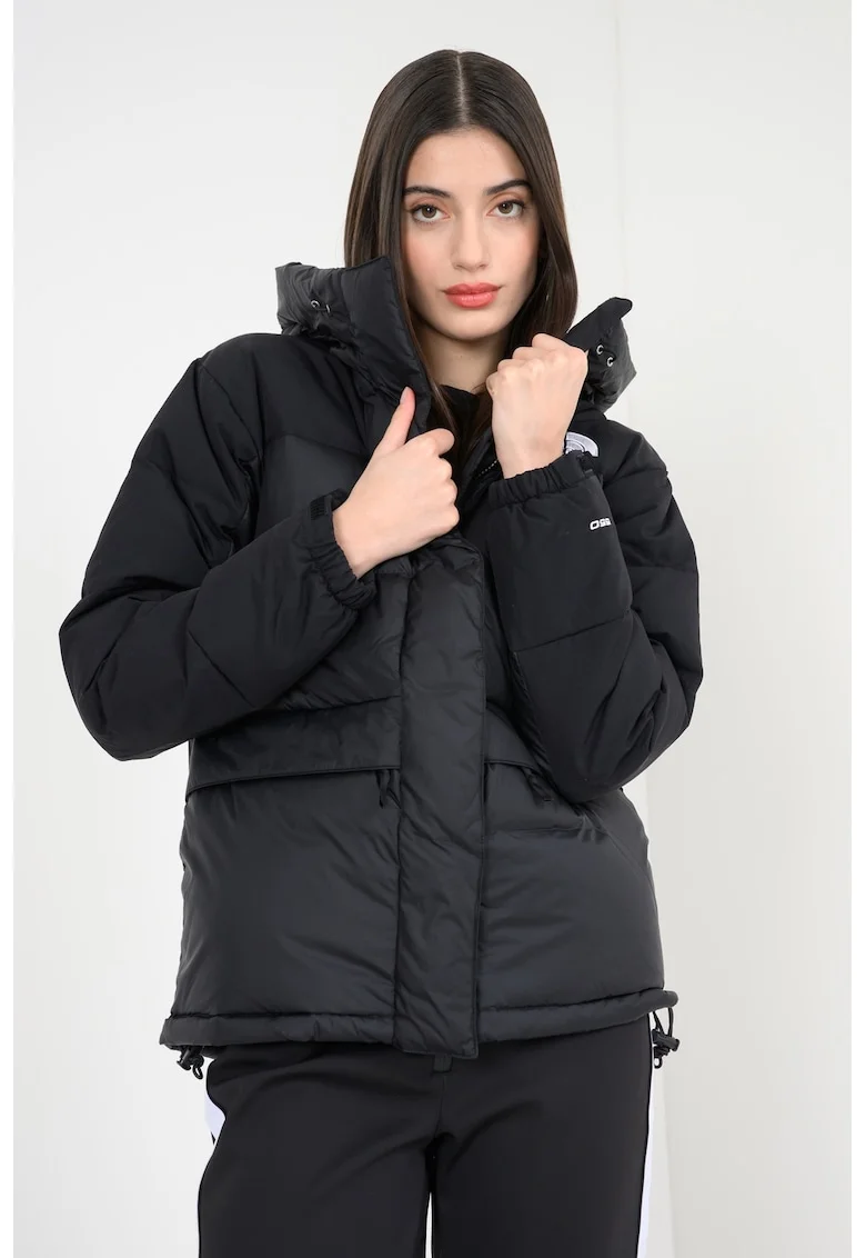 Geaca cu umplutura de puf si aspect matlasat Himalayan, Negru/Albastru ultramarin