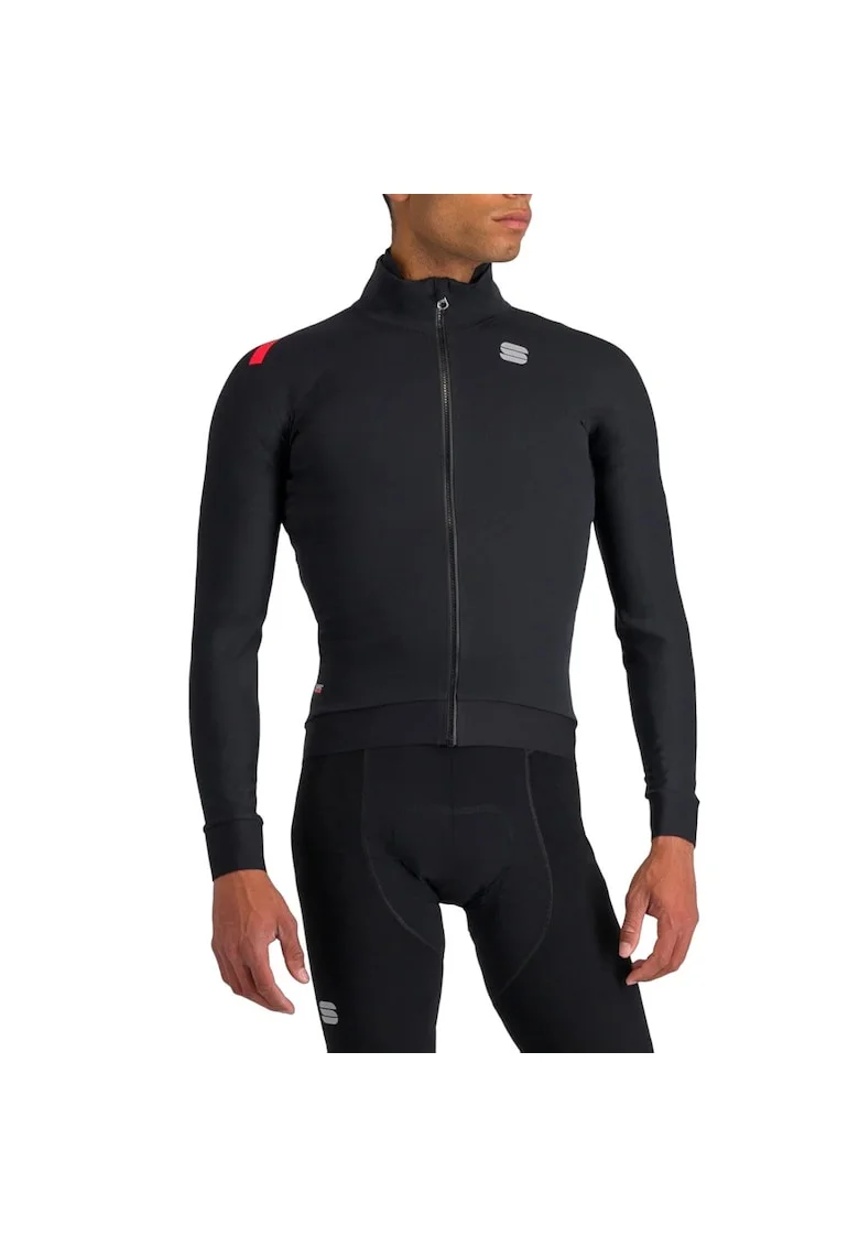 Jacheta ciclism barbati  Fiandre Pro, impermeabila, respirabila, negru, Negru
