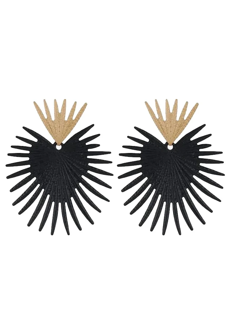 Cercei Lungi 5953,  Negru/Auriu