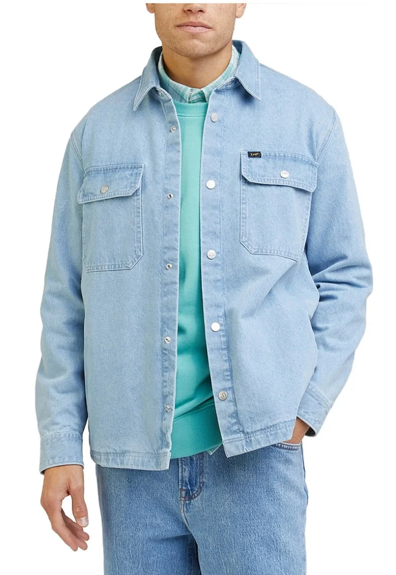 Jacheta  denim, pentru barbati, albastru indigo, bumbac