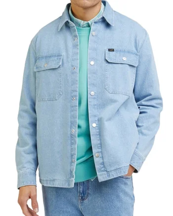 Jacheta  denim, pentru barbati, albastru indigo, bumbac