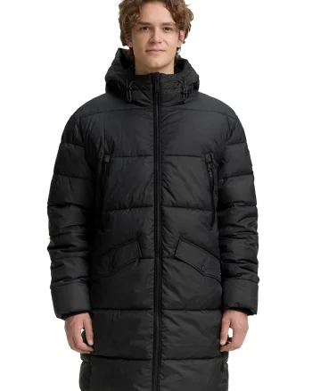 Geaca parka cu vatelina, Negru
