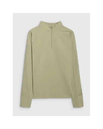 Bluza Alergare Barbati  4FWarm, AW25 - 37945, Verde masliniu