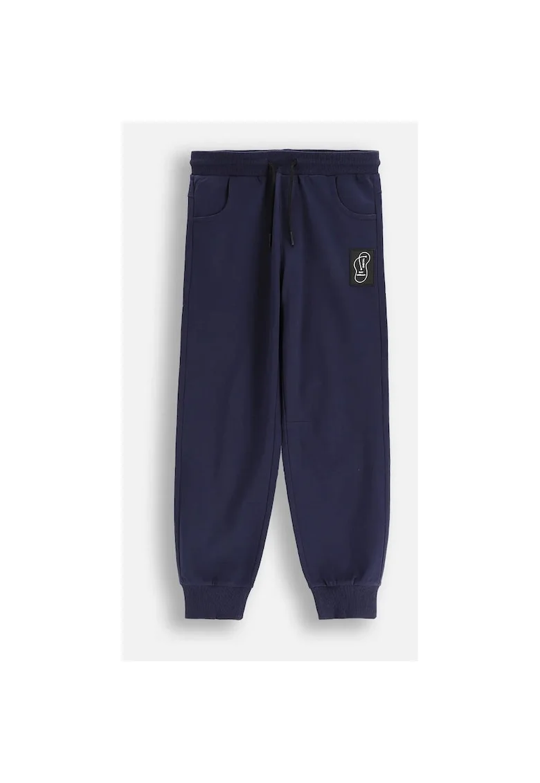 Pantaloni de trening cu buzunare si snur in talie