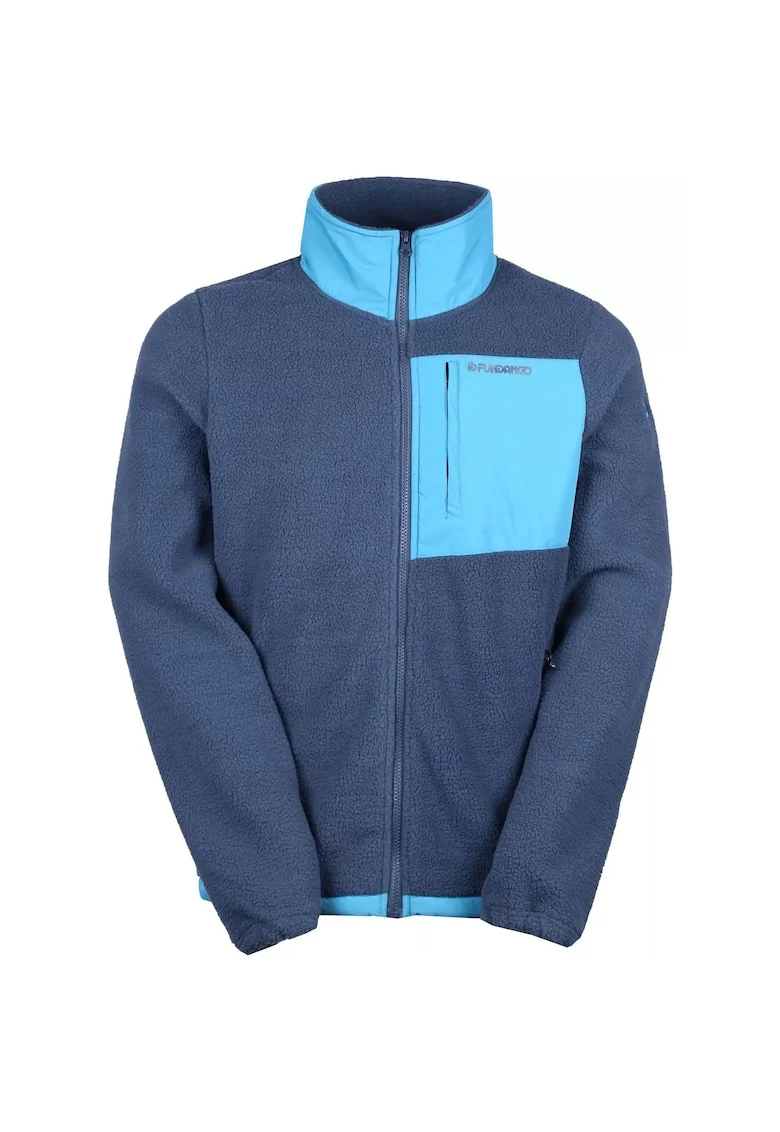 Jacheta regular fit din fleece Haven Hybrid, Albastru