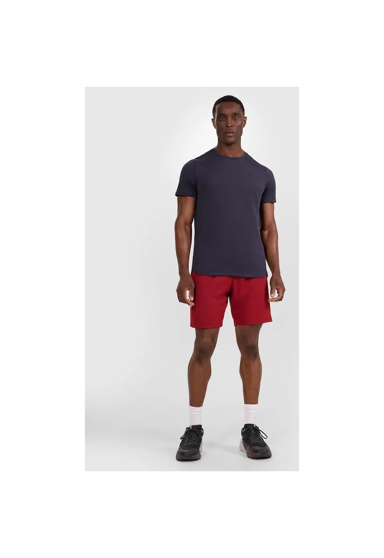 Pantaloni Scurti Sport, Sort Antrenament Barbati,  Poliester, Rosu, Rosu
