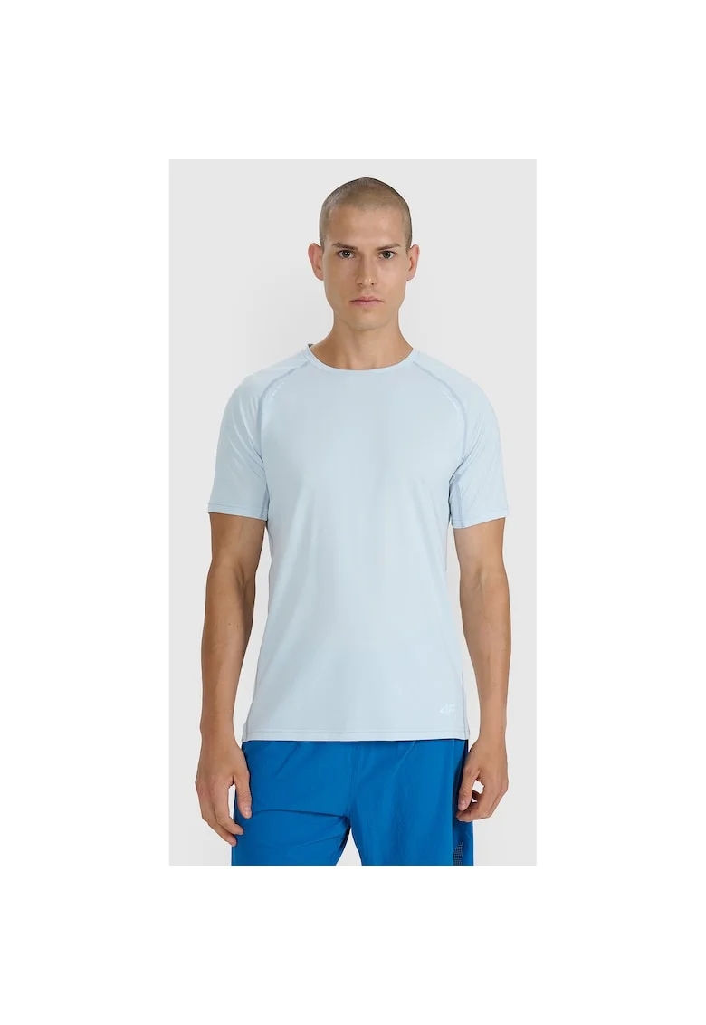 Tricou Sport Barbati,  Reflectorizant, Ventilatie Superioara, Uscare Rapida, Confortabil, Albastru, Albastru deschis