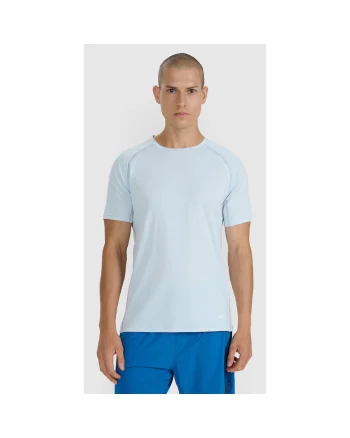 Tricou Sport Barbati,  Reflectorizant, Ventilatie Superioara, Uscare Rapida, Confortabil, Albastru, Albastru deschis