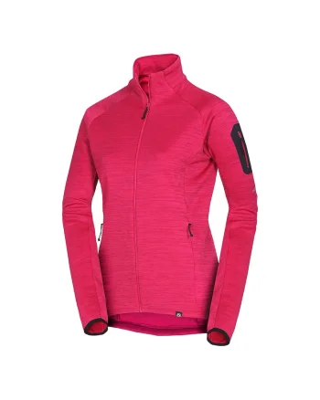 Fleece melange antipiling dama Tamara, Rosu
