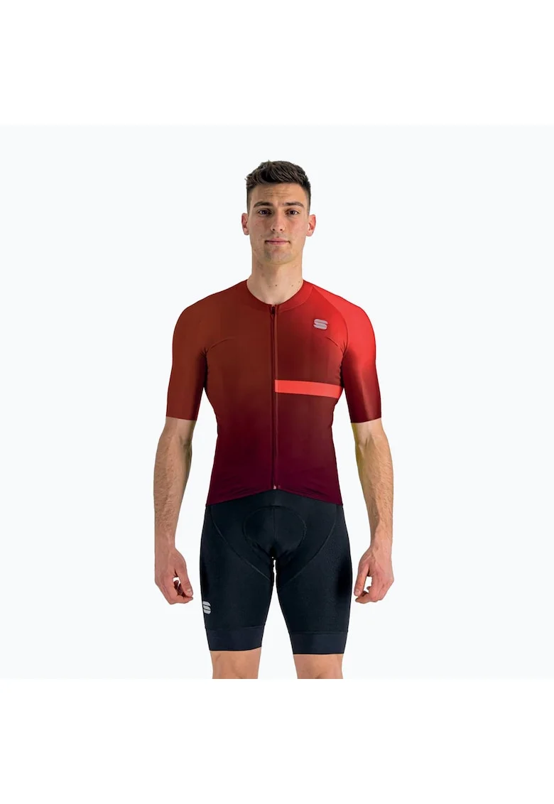 Tricou ciclism barbati,  Bomber, Poliester/Elastan, Rosu,