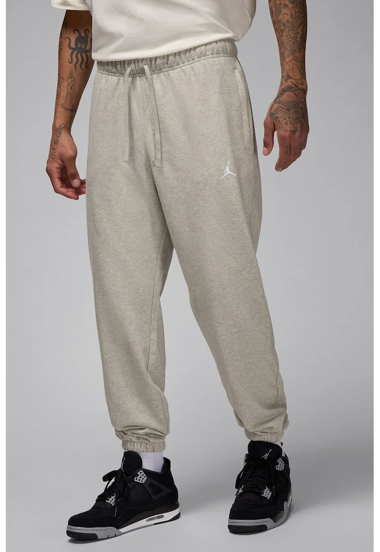 Pantaloni din material fleece pentru fitness Jordan, Grej