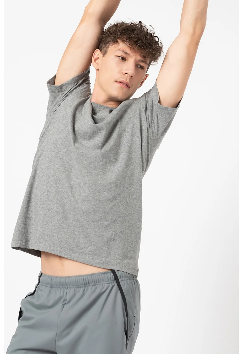 Tricou cu logo pentru antrenament Jordan Jumpman, Gri melange