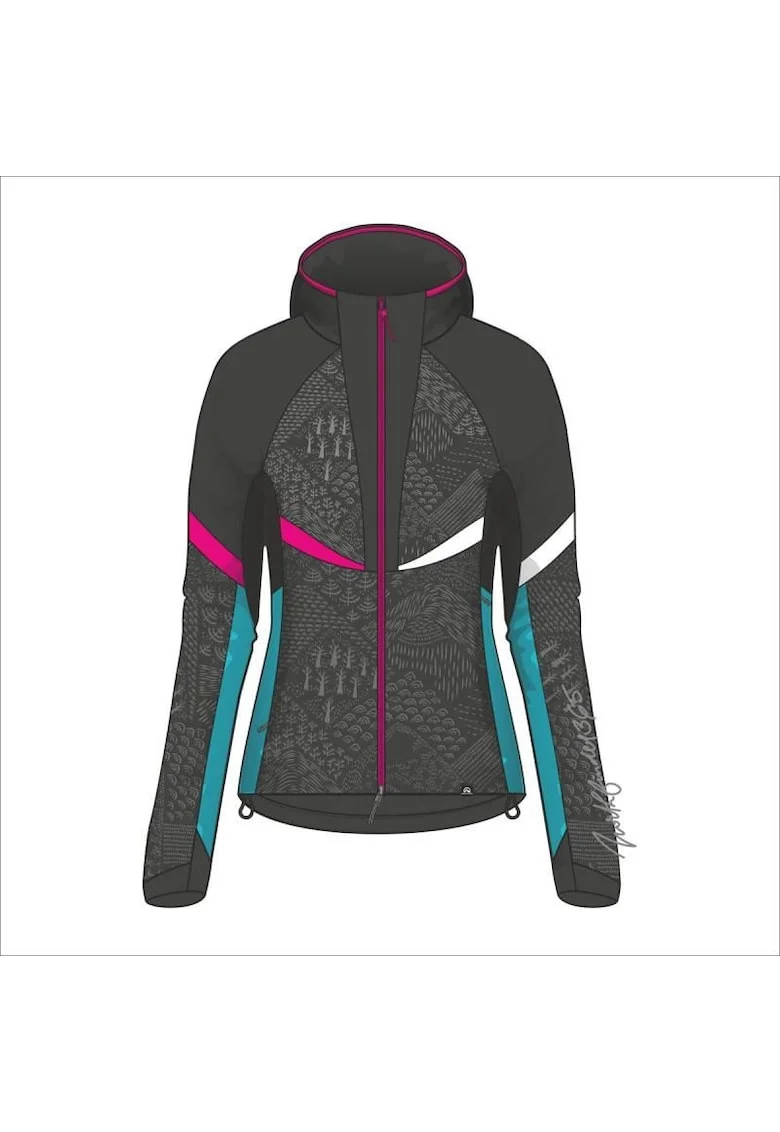 Jacheta dama schi de tura Active Primaloft® Rohace 2, Negru