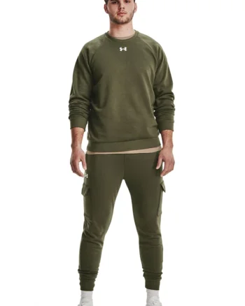 Bluza cu decolteu la baza gatului si maneci raglan pentru fitness Rival, Kaki