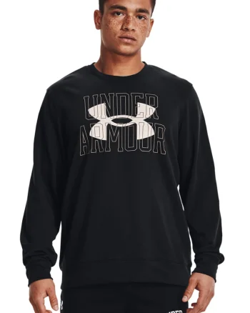 Bluza sport pentru fitness Rival Terry, Negru/Maro nisip