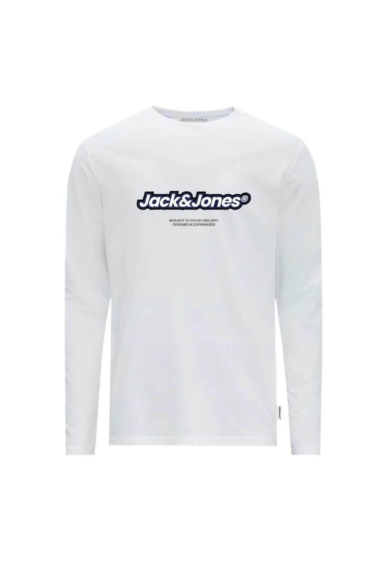 Bluza JACK &JONES Vesterbro Newton Crew 38477, Alb