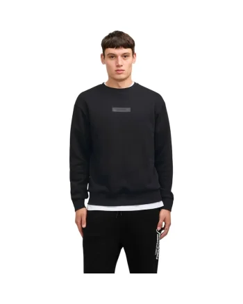 Bluza JACK &JONES Taka Crew 38517, Negru
