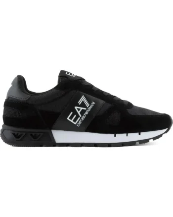 Pantofi sport,  casual, negru, poliester, piele de vaca