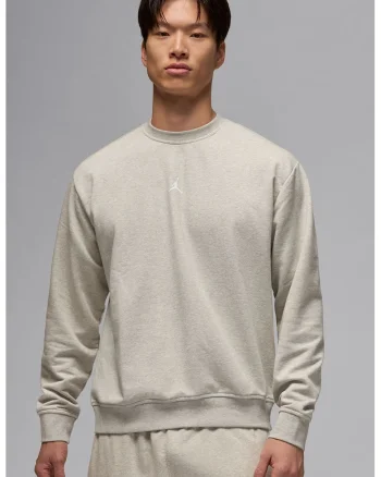 Bluza din material fleece pentru fitness Jordan Sport, Grej
