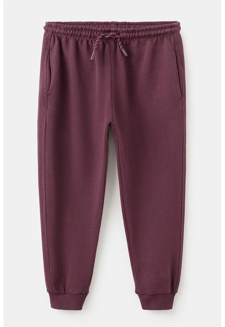 Pantaloni de trening din bumbac cu croiala conica, Violet tyrian