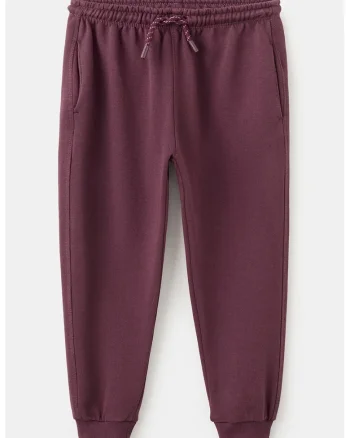 Pantaloni de trening din bumbac cu croiala conica, Violet tyrian