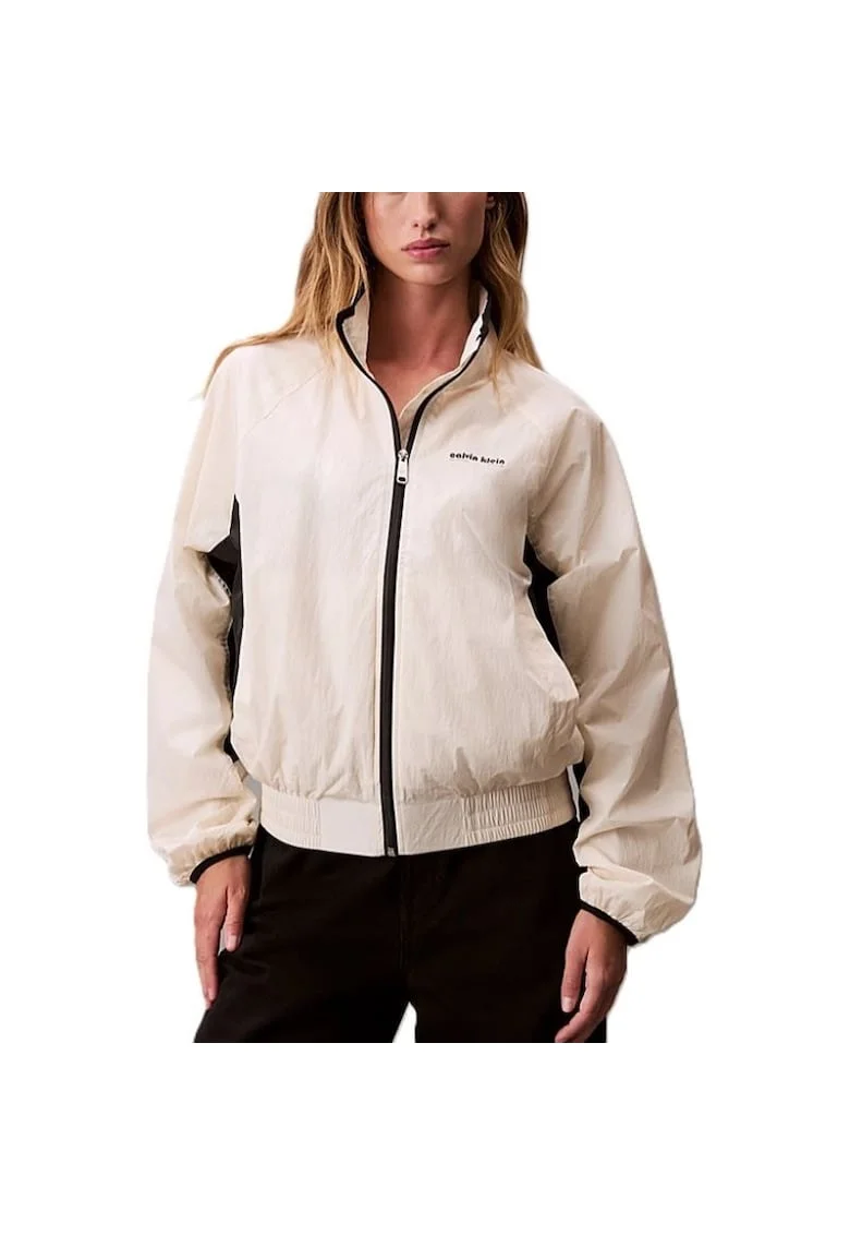 Jacheta  pentru Femei, retro track jacket, LV047C506G-YAS, Alb, Alb