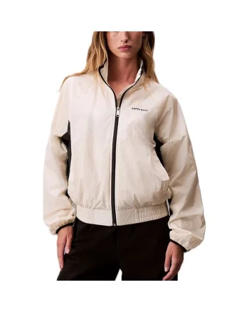 Jacheta  pentru Femei, retro track jacket, LV047C506G-YAS, Alb, Alb