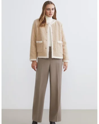 Jacheta regular-fit, Bej