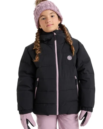Geaca cu gluga pentru ski Snowyhill, Negru/Lila