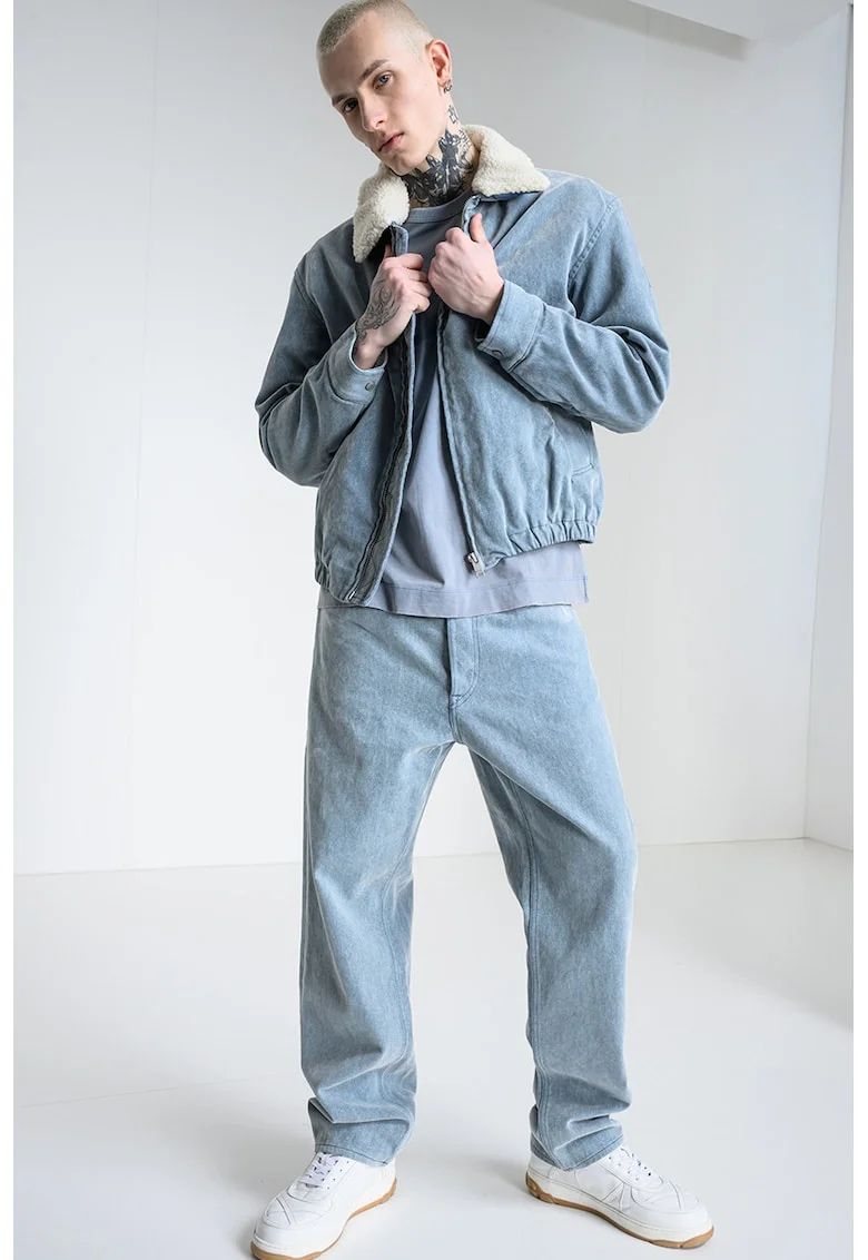 Jacheta lejera din denim Limar, Albastru deschis