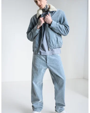 Jacheta lejera din denim Limar, Albastru deschis