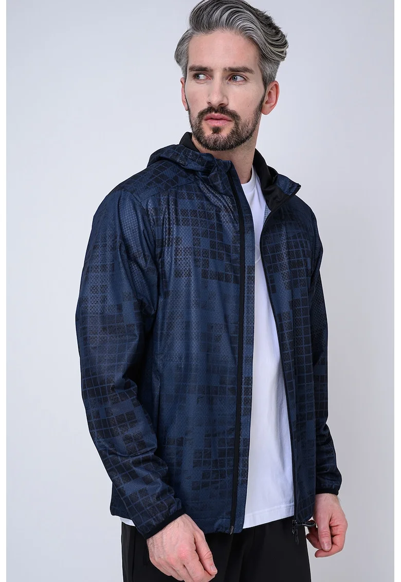 Jacheta regular fit cu gluga, Bleumarin